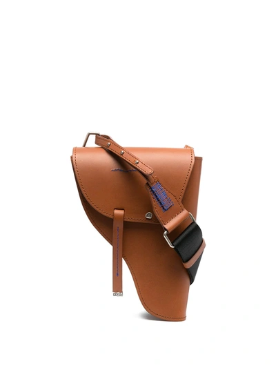 Ader Error Western Style Shoulder Bag In Brown