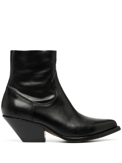 Buttero Side-zip Ankle Boots In Black