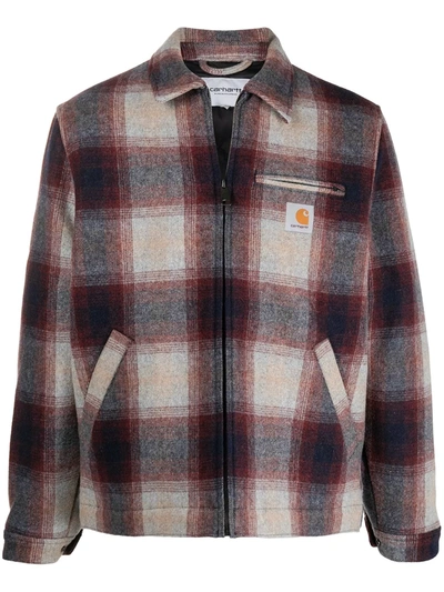 Carhartt Check-print Shirt Jacket In Red