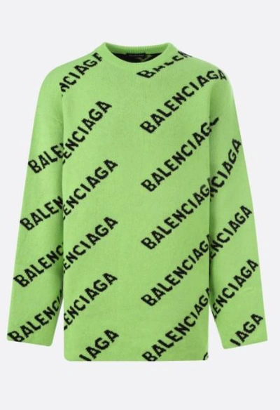 Balenciaga Sweaters In Verde