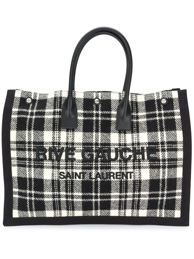 Saint Laurent Rive Gauche Shopping Bag In White