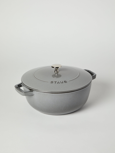 Staub 3.75-quart Enameled Cast Iron French Oven In Graphite Grey