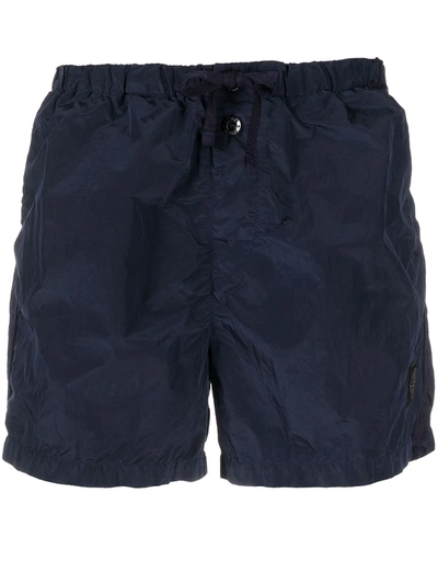 Stone Island Felpa Pantalone Shorts In Navy Blue
