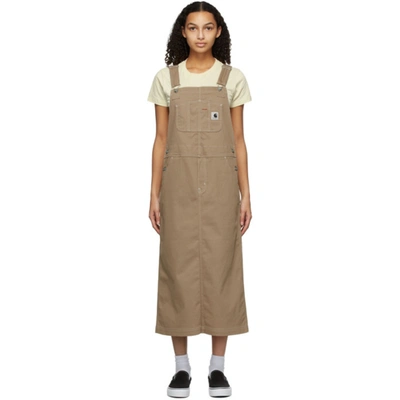 CARHARTT BEIGE BIB SKIRT DRESS 