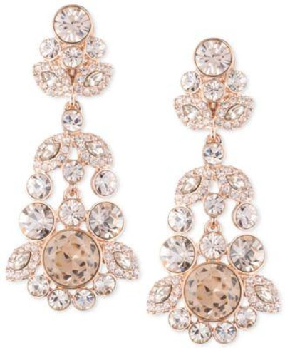 Givenchy Ornate Crystal Chandelier Earrings In Pink