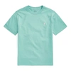 Polo Ralph Lauren Kids' Cotton Jersey Crewneck Tee In Tiki Green Heather