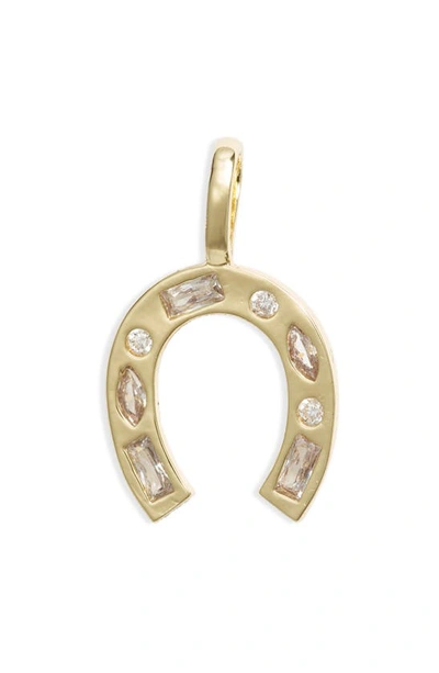 Melinda Maria Icons Lucky Horseshoe Charm In Gold