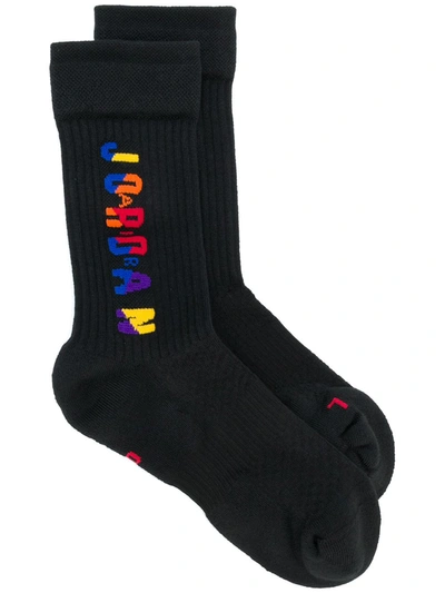 Nike Jordan Logo Socks In Black