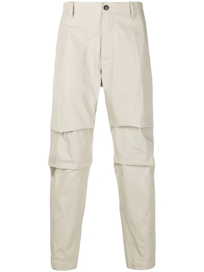 Dsquared2 Cropped Drop-crotch Trousers In Neutrals