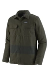 Patagonia 'fjord' Flannel Shirt Jacket In Olive