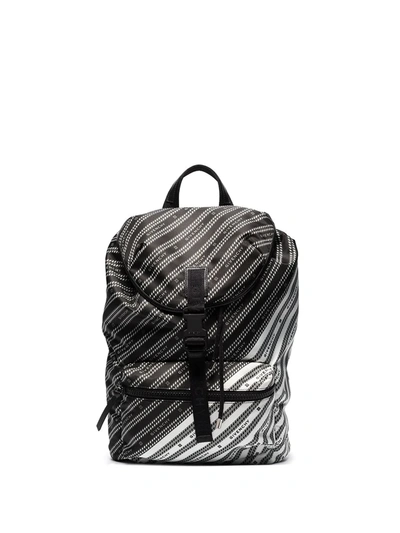 Givenchy Light 3 Chain Logo Print Two-tone Backpack In Black
