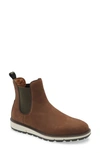 Swims Motion Waterproof Chelsea Boot In Brown Nubuck