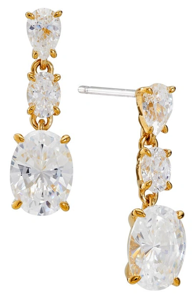 Nadri Emilia Cubic Zirconia Drop Earrings In Gold