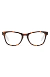 Quay Mini Hardwire 50mm Blue Light Filtering Optical Glasses In Tort/ Clear/ Clear Blue Light