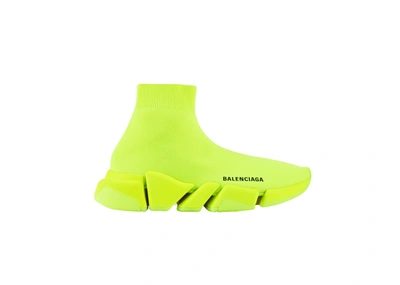 Pre-owned Balenciaga Speed 2.0 Fluo Yellow (women's)