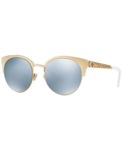 Dior Amamini Semi-rimless Mirrored Sunglasses In Gold