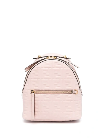 Fendi Mini Ff-motif Backpack In Pink
