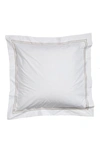 Sferra Grande Hotel Euro Sham In White/ Grey