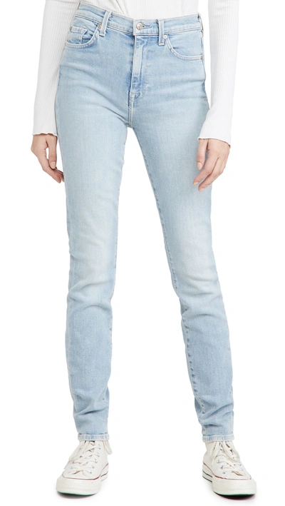 7 For All Mankind High Waisted Skinny Jeans In Las Palmas Stretch