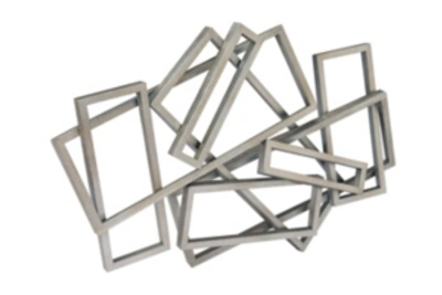 Moe's Home Collection Metal Rectangles Wall Decor In Silver