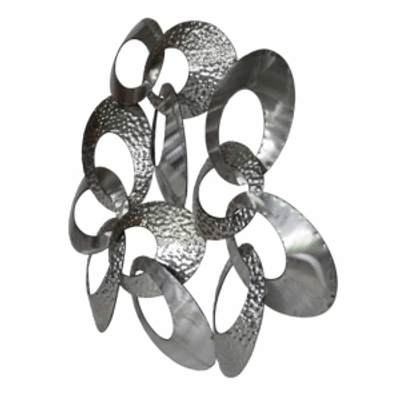 Moe's Home Collection Looped Metal Wall Decor In Silver