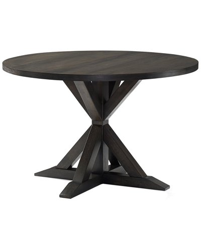 Crosley Hayden Round Dining Table In Gray