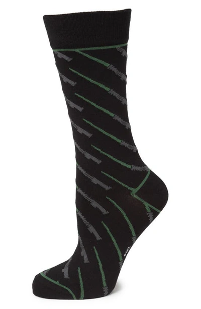 Cufflinks, Inc Star Wars Green Lightsaber Socks In Black