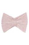 Kate Spade Knot & Bow Knit Headband In Chalk Pink