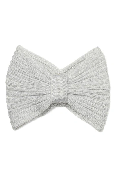 Kate Spade Knot & Bow Knit Headband In French Cream