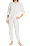 Honeydew Intimates Star Seeker Brushed Jersey Pajamas In Ivory Constellation