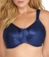 Bali Minimizer Satin Tracings Comfort Strap Underwire Bra 3562 In In The Navy