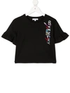 Givenchy Kids' Black T-shirt For Girl With Logo