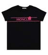 Moncler Enfant Teen Logo-print T-shirt In Black