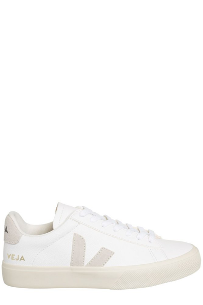 Veja Campo Leather-trim Low-top Sneakers Sneakers In Cream