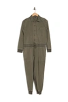 James Perse Cotton-blend Twill Jumpsuit In Sergeant P