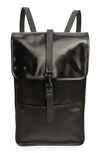 Rains Waterproof Backpack In Shiny Black