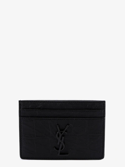 Saint Laurent Card Holder In Black