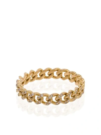 Shay 18kt Yellow Gold Chain-link Diamond Ring