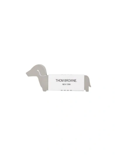 Thom Browne Hector Dog-motif Eraser In 035 Medium Grey