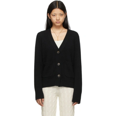 Lisa Yang Danni Patch-pocket Cashmere Cardigan In Navy
