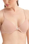 Montelle Intimates Racerback Lace T-shirt Bra In Beige