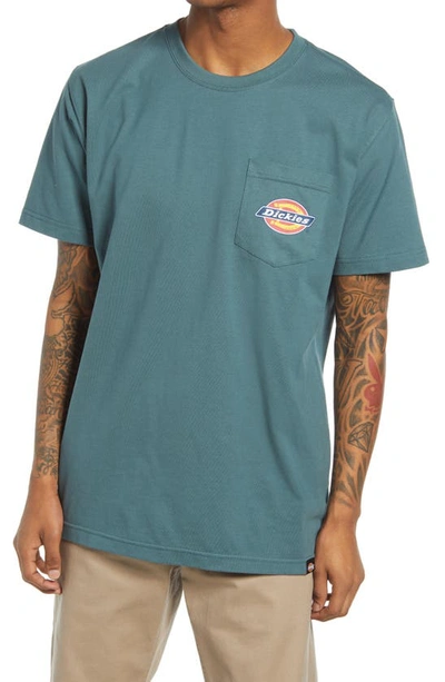Dickies Logo Pocket Graphic Tee In Lincoln Green