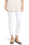 Lyssé Toothpick High Rise Crop Denim Leggings In White