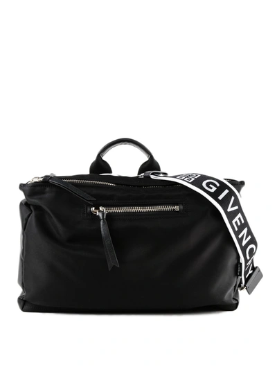 Givenchy Pandora Black Tech Fabric Messenger Bag