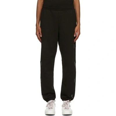 Moncler Black French Terry Lounge Pants In 999 Black