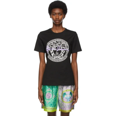 Versace Ssense Exclusive Black Gv Signature Medusa T-shirt