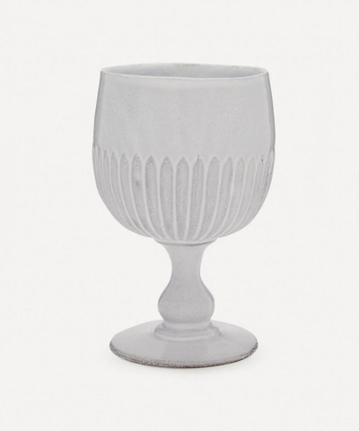 Astier De Villatte Victoria Dish On Stand In White
