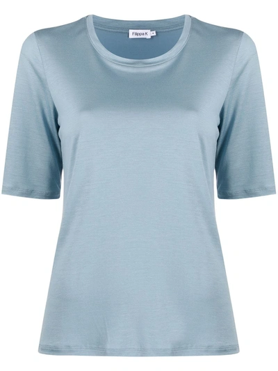 Filippa K Elena Tencel T-shirt In Faded Blue