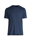 Kiton Classic-fit Cotton & Cashmere T-shirt In Blue