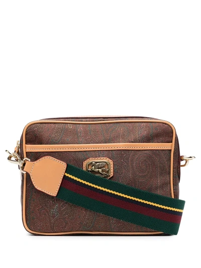 Etro Paisley-print Shoulder Bag In Brown